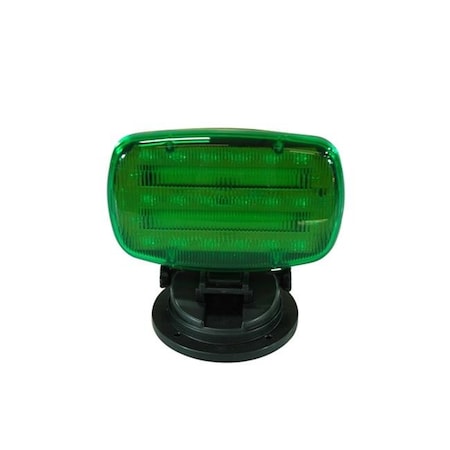 Larson Electronics Larson Electronics SL-ALM-G Flashing LED Strobe Light with Adjustable Locking Magnetic Base; Green Lens SL-ALM-G